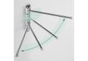 relaxdays Handtuchstange Wandhalter Edelstahl 4 Stangen Silber Bild 5