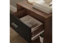 relaxdays Nachtschrank mit Schublade Braun-Schwarz Bild 5