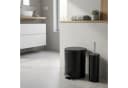 relaxdays Kosmetikeimer & WC-Bürste Set Schwarz Modern Bild 3
