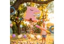 relaxdays Pinata Set Einhorn mit Stab und Maske, Braun Bild 1