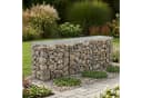 relaxdays Gabionenzaun Gabione Steinkorb aus Stahl Silber Bild 1