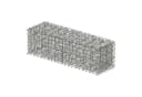 relaxdays Gabionenzaun Gabione Steinkorb aus Stahl Silber Bild 2