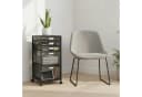 relaxdays Rollcontainer 5 Schubladen Schwarz Silber Bild 1
