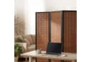 relaxdays Paravent Bambus 3-teilig Braun Raumteiler Bild 3