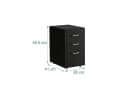 relaxdays Rollcontainer aus Metall abschließbar schwarz Bild 4