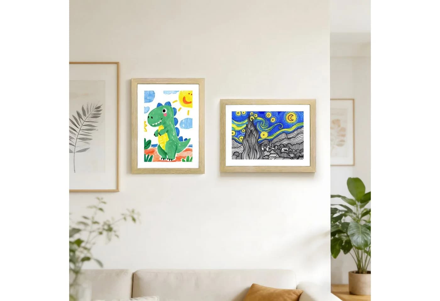 relaxdays Bilderrahmen A4 Klappdesign Eiche - Bild 3