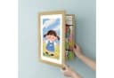 relaxdays Bilderrahmen A4 Klappdesign Eiche Bild 5