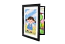 relaxdays Bilderrahmen A4 Klappdesign Schwarz Kinder Bild 2