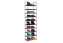 relaxdays Schuhregal Stecksystem Metall Schwarz 10 Ebenen Bild 2