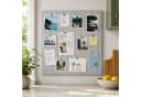 relaxdays Filzpinnwand Selbstklebend Grau Modern Bild 3