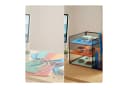 relaxdays Briefablage Schreibtisch Organizer Metall 5 Ablagen Schwarz Bild 5