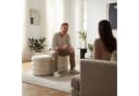 relaxdays Sitztruhe aus Teddystoff, Beige Bild 3