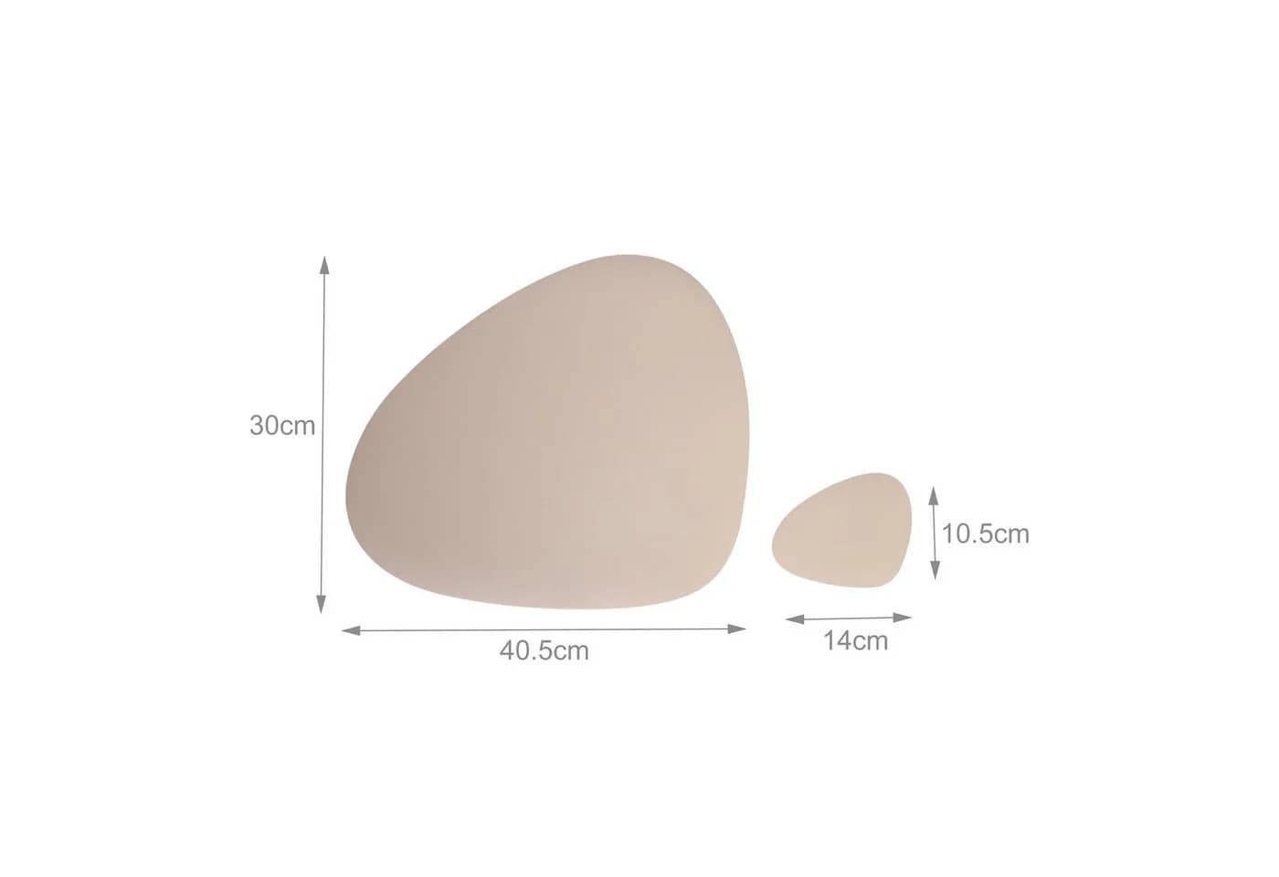 Relaxdays Platzset 6er Set Grau-Beige Oval Kunstleder - Bild 4
