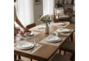 relaxdays Platzset 6er Set mit Untersetzer Grau-Beige Kunstleder Bild 1