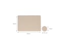 relaxdays Platzset 6er Set mit Untersetzer Grau-Beige Kunstleder Bild 4