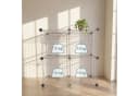 relaxdays Steckregal Würfel Set 4er silber Metall Bild 5