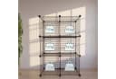 relaxdays Steckregal Würfel Set Schwarz Modular Bild 5