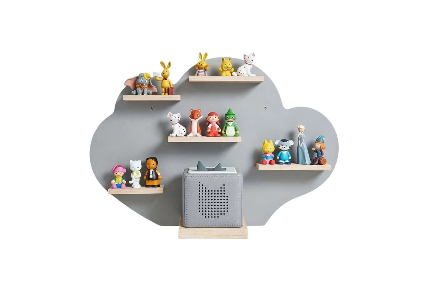 RELAXDAYS Kinderregal Toniebox Regal Wolke Grau - Bild 2