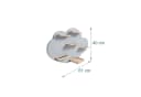 RELAXDAYS Kinderregal Toniebox Regal Wolke Grau Bild 4