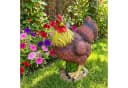 relaxdays Gartenfigur Huhn Kunstharz Ländlich Bild 1