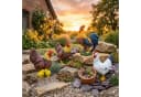 relaxdays Gartenfigur Huhn Kunstharz Ländlich Bild 3
