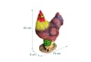 relaxdays Gartenfigur Huhn Kunstharz Ländlich Bild 4