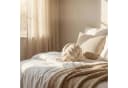 relaxdays Dekokissen Knotenkissen Braun Bild 5