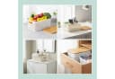 relaxdays Aufbewahrungsbox Set mit Bambusdeckel Weiß Braun 6er-Pack Bild 3