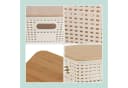 relaxdays Aufbewahrungsbox Set mit Bambusdeckel Weiß Braun 6er-Pack Bild 5