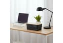 relaxdays Aufbewahrungsbox Set mit Bambusdeckel Schwarz 3er-Pack Bild 1