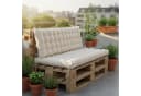 relaxdays Gesteppte Bankauflage Beige Hochwertig Bild 3