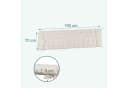 relaxdays Gesteppte Bankauflage Beige Hochwertig Bild 4