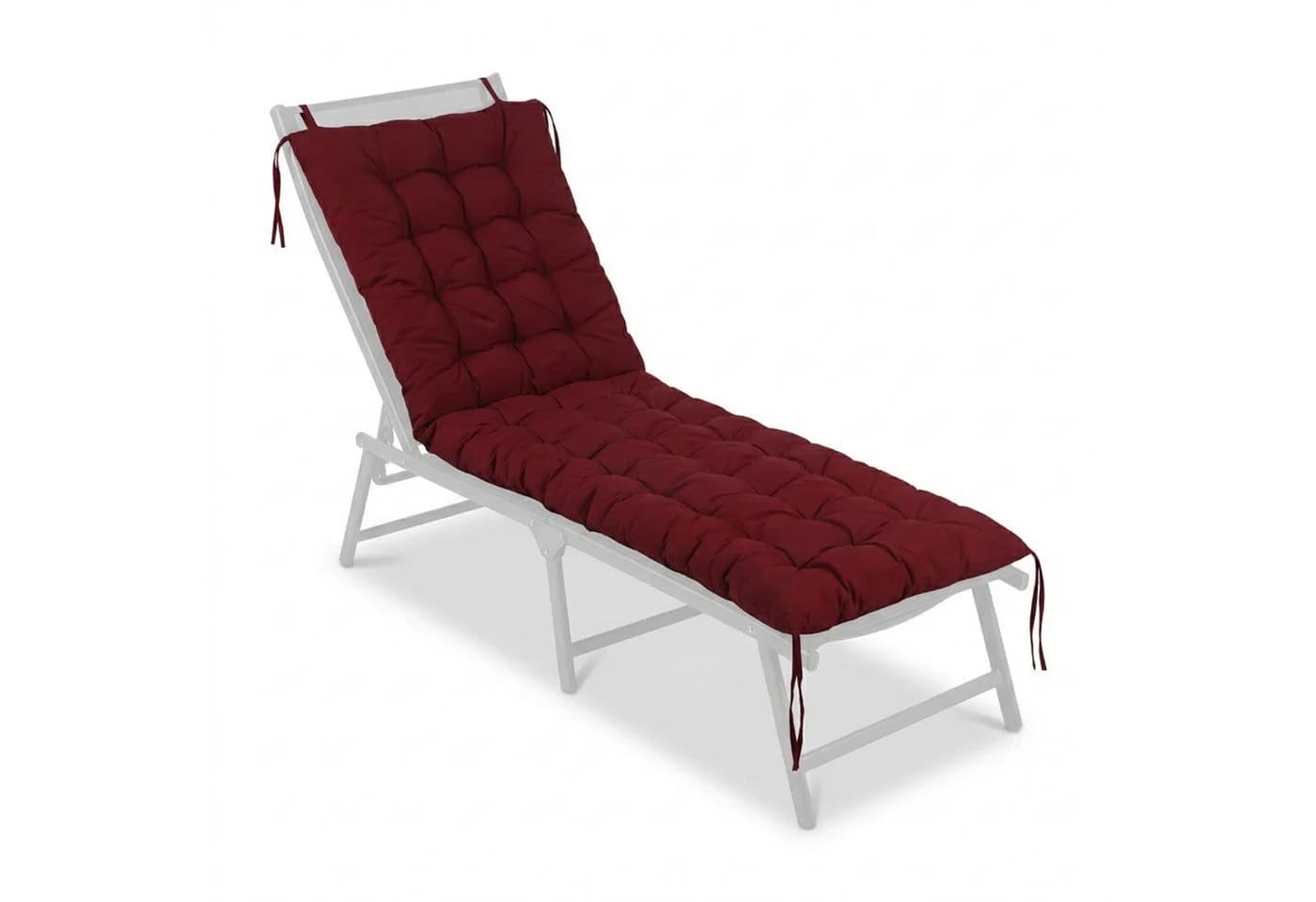 relaxdays Gesteppte Bankauflage Rot - Bild 2