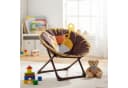 relaxdays Faltbarer Campingstuhl Moonchair für Kinder Löwe Bild 1