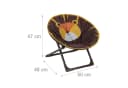 relaxdays Faltbarer Campingstuhl Moonchair für Kinder Löwe Bild 4