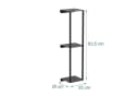 relaxdays Handtuchregal Wandhalterung Schwarz Metall Bild 4