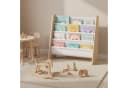 relaxdays Kinderregal mit 4 Stofftaschen Weiß/Natur Bild 5