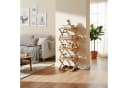 relaxdays Schuhregal Faltbar Bambus 5 Ebenen Natur Bild 3