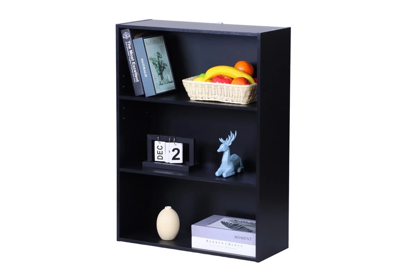 relaxdays Bücherregal Schwarz Verstellbare Böden - Bild 2
