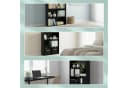 relaxdays Bücherregal Schwarz Verstellbare Böden Bild 5