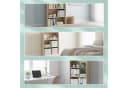 relaxdays Bücherregal Eiche mit verstellbaren Böden Bild 5