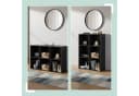 relaxdays Bücherregal Würfelform 6 Fächer Schwarz Bild 5