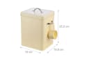 relaxdays Aufbewahrungsbox Metall 6 Liter Beige Bild 4