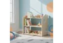 relaxdays Kinderregal Hausform Braun Bild 1