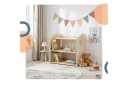 relaxdays Kinderregal Hausform Braun Bild 5