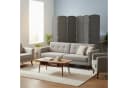 relaxdays Paravent Raumteiler 6-teilig Grau Bild 1