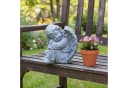 relaxdays Schlafender Grabengel Grau Polyresin Figur Bild 3