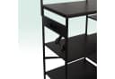 relaxdays Küchenregal Schwarz mit Steckdose & USB, 4 Ablagen Bild 5