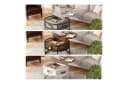 relaxdays Couchtisch mit Hebeplatte & Stauraum grau Bild 3