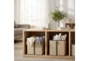 relaxdays Regalkorb Set Bambus 4er Aufbewahrungskorb klappbar Bild 1